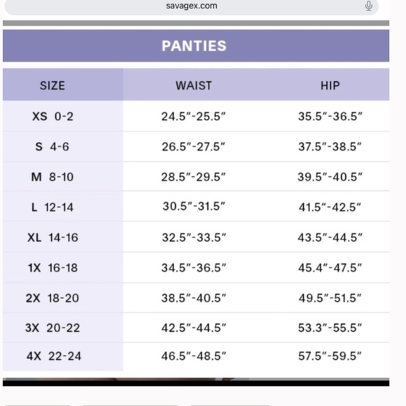 Savage X Fenty by Rhianna Not Sorry Panties Sz 3X Purple Lavender - Picture 5 of 7